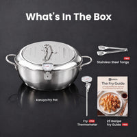 What's in the box: Karuya Fry Pot plus 3 free gifts