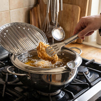 Frying Tongs in use